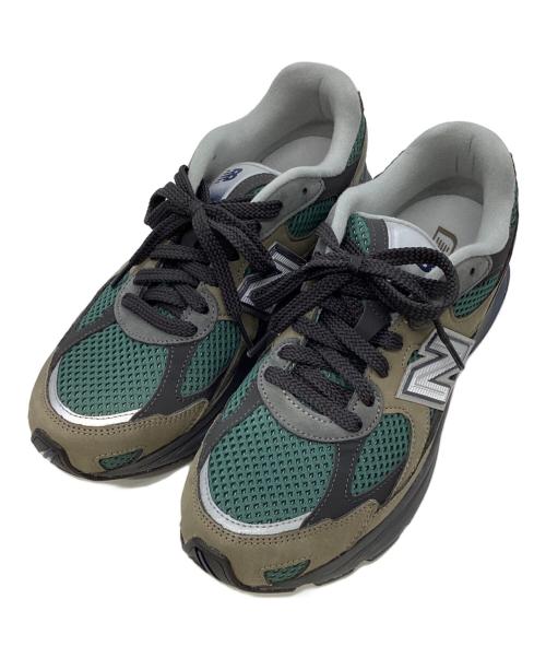 NEW BALANCE（ニューバランス）NEW BALANCE (ニューバランス) 2010 ローカットスニーカー グリーン×カーキ×グレー サイズ:27.5の古着・服飾アイテム