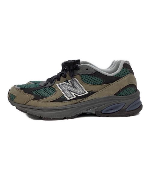 NEW BALANCE（ニューバランス）NEW BALANCE (ニューバランス) 2010 ローカットスニーカー グリーン×カーキ×グレー サイズ:27.5の古着・服飾アイテム