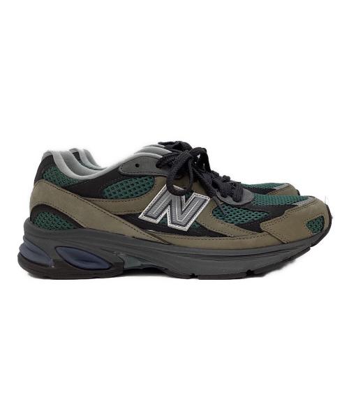 NEW BALANCE（ニューバランス）NEW BALANCE (ニューバランス) 2010 ローカットスニーカー グリーン×カーキ×グレー サイズ:27.5の古着・服飾アイテム