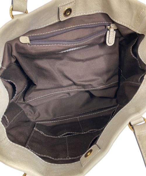 LOEWE（ロエベ）LOEWE (ロエベ) アナグラムタッセルトートバッグ ベージュの古着・服飾アイテム