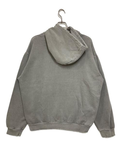 FEELS（フィールズ）FEELS (フィールズ) PIGMENT DYE HOODIE プルオーバーパーカー グレー サイズ:XLの古着・服飾アイテム