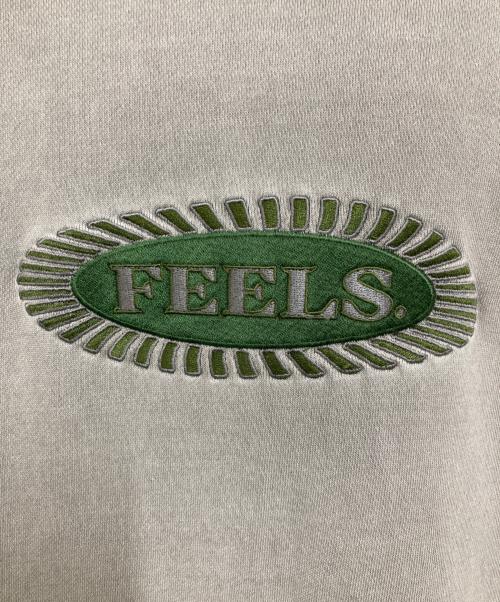 FEELS（フィールズ）FEELS (フィールズ) PIGMENT DYE HOODIE プルオーバーパーカー グレー サイズ:XLの古着・服飾アイテム
