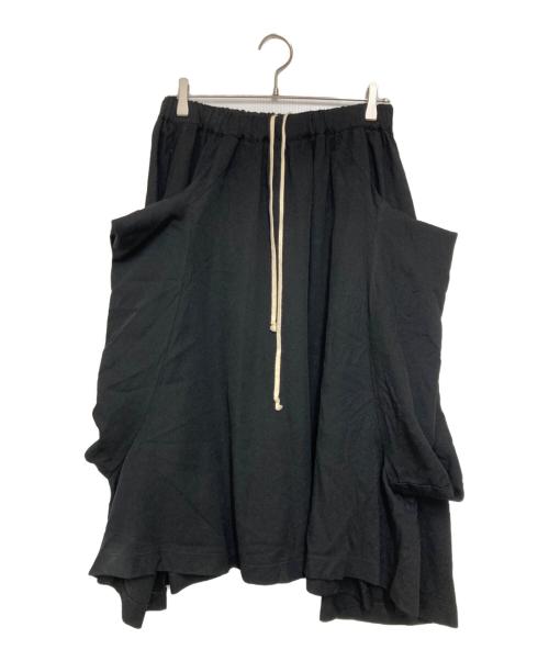 BLACK COMME des GARCONS（ブラックコムデギャルソン）BLACK COMME des GARCONS (ブラックコムデギャルソン) 変形トンネルイージースカート ブラック サイズ:XSの古着・服飾アイテム