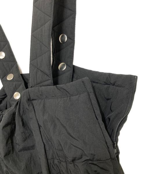 OMMO（オーエムエムオー）OMMO (オーエムエムオー) キルティングバルーンワンピース ブラック サイズ:38の古着・服飾アイテム