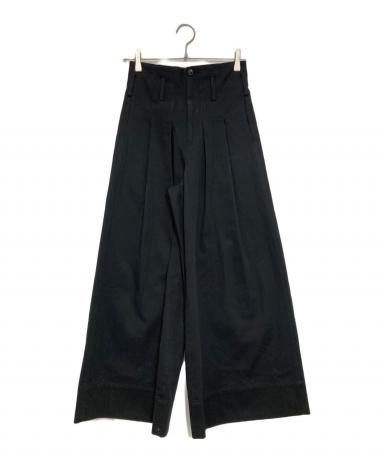 中古・古着通販】cygne (シーニュ) チノワイドパンツ Eric ブラック