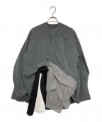 UN3D.アンスリード）の古着「パターンミックスシャツ」｜グレー