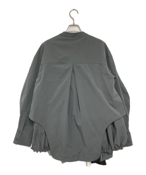 UN3D.（アンスリード）UN3D. (アンスリード) パターンミックスシャツ グレー サイズ:36の古着・服飾アイテム