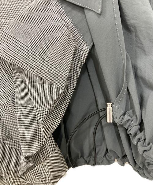 UN3D.（アンスリード）UN3D. (アンスリード) パターンミックスシャツ グレー サイズ:36の古着・服飾アイテム