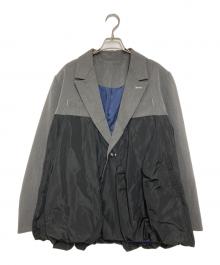 OMMO（オーエムエムオー）の古着「フラスコパターンドッキングジャケット」｜グレー