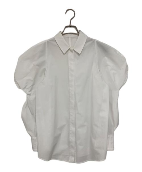 cygne（シーニュ）cygne (シーニュ) 比翼パワショルシャツブラウス ホワイト サイズ:freeの古着・服飾アイテム