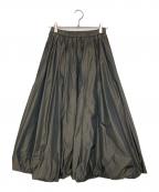 ebureエブール）の古着「シルクブレンドイージースカート」｜ブラウン