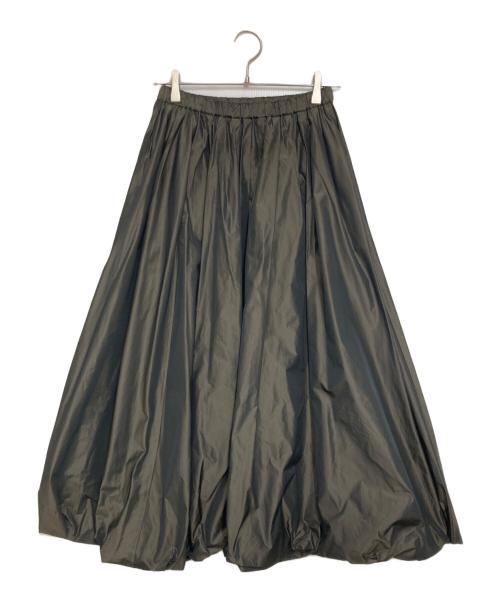 ebure（エブール）ebure (エブール) シルクブレンドイージースカート ブラウン サイズ:36の古着・服飾アイテム