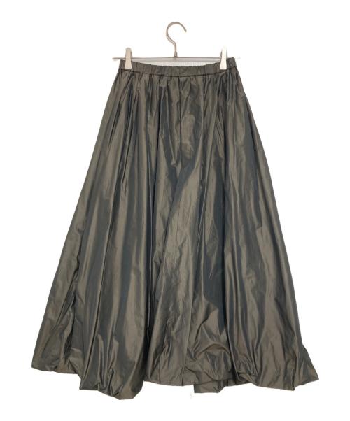 ebure（エブール）ebure (エブール) シルクブレンドイージースカート ブラウン サイズ:36の古着・服飾アイテム