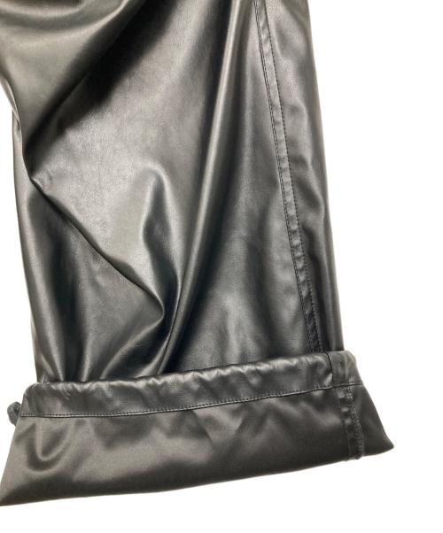 DIESEL（ディーゼル）DIESEL (ディーゼル) フェイクレザーパンツ ブラック サイズ:46の古着・服飾アイテム