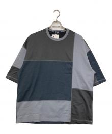 COMME des GARCONS HOMME（コムデギャルソン オム）の古着「Cotton jersey MIX T-shirt」｜グレー