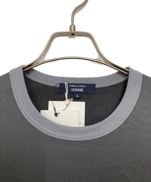 COMME des GARCONS HOMME（コムデギャルソン オム）COMME des GARCONS HOMME (コムデギャルソン オム) Cotton jersey MIX T-shirt グレー サイズ:L 未使用品の古着・服飾アイテム