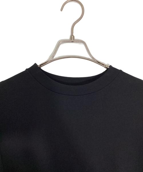 MARKA（マーカ）MARKA (マーカ) リサイクル スビン オーガニックコットン 度詰天竺 フットボール Tシャツ ブラック サイズ:2の古着・服飾アイテム