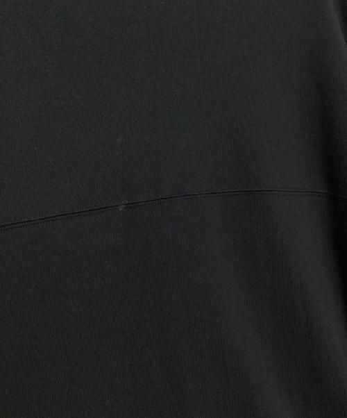 MARKA（マーカ）MARKA (マーカ) リサイクル スビン オーガニックコットン 度詰天竺 フットボール Tシャツ ブラック サイズ:2の古着・服飾アイテム