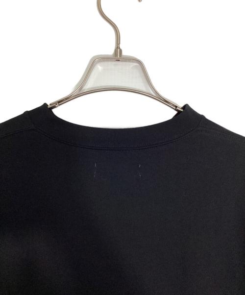 MARKA（マーカ）MARKA (マーカ) リサイクル スビン オーガニックコットン 度詰天竺 フットボール Tシャツ ブラック サイズ:2の古着・服飾アイテム
