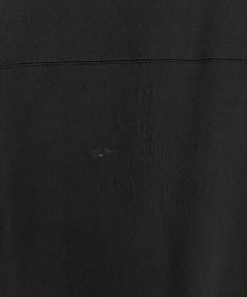 MARKA（マーカ）MARKA (マーカ) リサイクル スビン オーガニックコットン 度詰天竺 フットボール Tシャツ ブラック サイズ:2の古着・服飾アイテム
