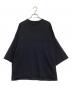 MARKA（マーカ）の古着「リサイクル スビン オーガニックコットン 度詰天竺 フットボール Tシャツ」｜ブラック