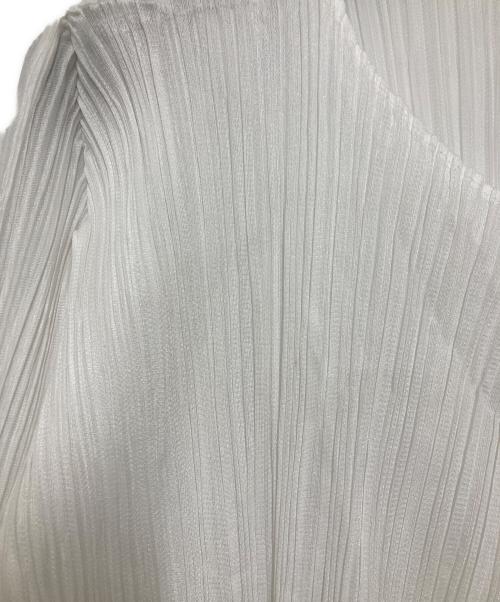 PLEATS PLEASE（プリーツプリーズ）PLEATS PLEASE (プリーツプリーズ) ドルマンスリーブプリーツカーディガン ホワイト サイズ:3の古着・服飾アイテム