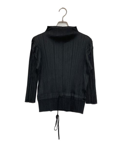 PLEATS PLEASE（プリーツプリーズ）PLEATS PLEASE (プリーツプリーズ) ウエストドロープリーツトップ ブラック サイズ:3の古着・服飾アイテム