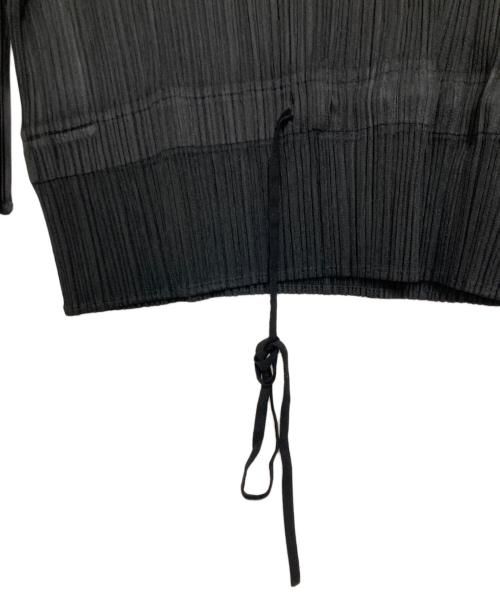 PLEATS PLEASE（プリーツプリーズ）PLEATS PLEASE (プリーツプリーズ) ウエストドロープリーツトップ ブラック サイズ:3の古着・服飾アイテム