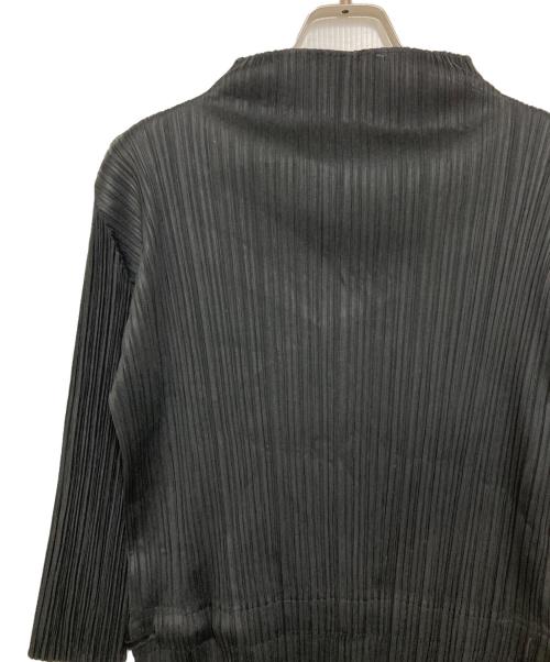 PLEATS PLEASE（プリーツプリーズ）PLEATS PLEASE (プリーツプリーズ) ウエストドロープリーツトップ ブラック サイズ:3の古着・服飾アイテム