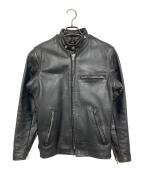 Schottショット）の古着「ライナー付シングルライダースジャケット」｜ブラック