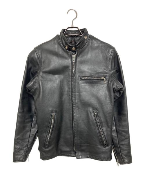 Schott（ショット）Schott (ショット) ライナー付シングルライダースジャケット ブラック サイズ:32の古着・服飾アイテム