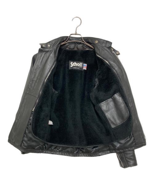 Schott（ショット）Schott (ショット) ライナー付シングルライダースジャケット ブラック サイズ:32の古着・服飾アイテム
