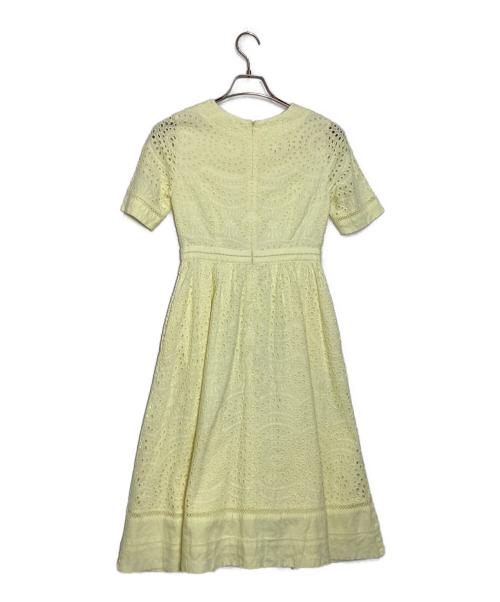 CELFORD（セルフォード）CELFORD (セルフォード) コットンエンブロイダリー レースワンピース イエロー サイズ:36の古着・服飾アイテム