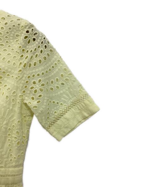 CELFORD（セルフォード）CELFORD (セルフォード) コットンエンブロイダリー レースワンピース イエロー サイズ:36の古着・服飾アイテム