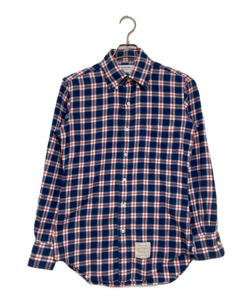 Thom Browne（トムブラウン）Thom Browne (トムブラウン) チェックシャツ ブルー サイズ:1の古着・服飾アイテム
