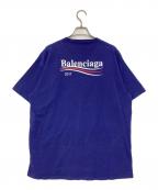 BALENCIAGAバレンシアガ）の古着「キャンペーンロゴTシャツ」｜ブルー