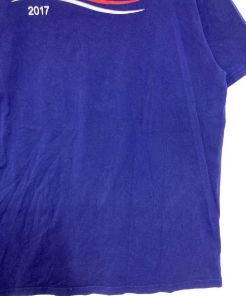 BALENCIAGA（バレンシアガ）BALENCIAGA (バレンシアガ) キャンペーンロゴTシャツ ブルー サイズ:Ｓの古着・服飾アイテム