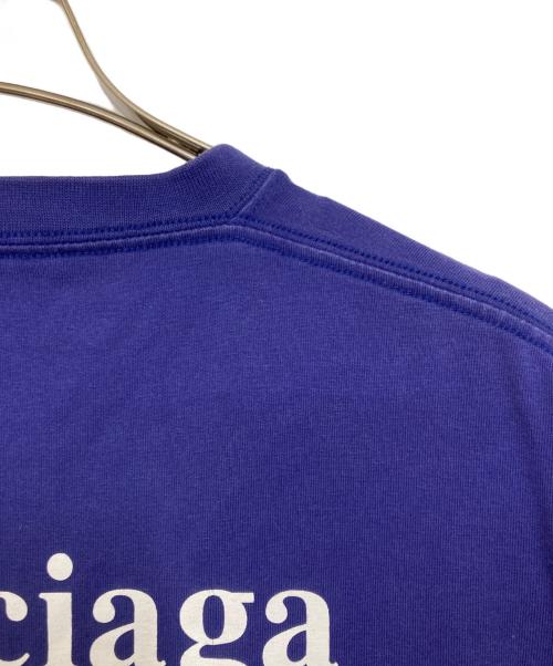 BALENCIAGA（バレンシアガ）BALENCIAGA (バレンシアガ) キャンペーンロゴTシャツ ブルー サイズ:Ｓの古着・服飾アイテム