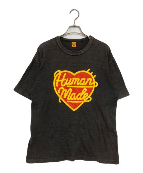HUMAN MADE（ヒューマンメイド）HUMAN MADE (ヒューマンメイド) ハートロゴTシャツ ブラック サイズ:Lの古着・服飾アイテム