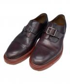 ERMENEGILDO ZEGNAエルメネジルド・ゼニア）の古着「モンクストラップシューズ」｜ブラウン