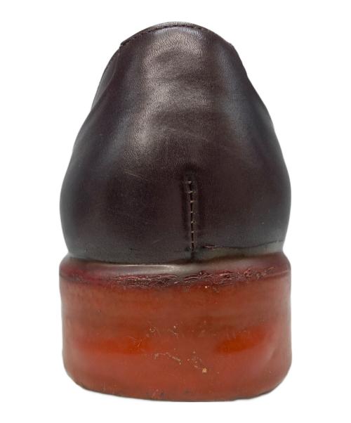 ERMENEGILDO ZEGNA（エルメネジルド・ゼニア）ERMENEGILDO ZEGNA (エルメネジルド・ゼニア) モンクストラップシューズ ブラウン サイズ:9 1/2の古着・服飾アイテム