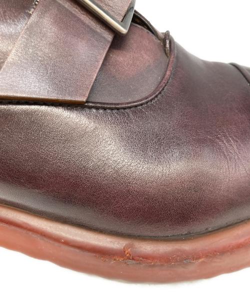 ERMENEGILDO ZEGNA（エルメネジルド・ゼニア）ERMENEGILDO ZEGNA (エルメネジルド・ゼニア) モンクストラップシューズ ブラウン サイズ:9 1/2の古着・服飾アイテム