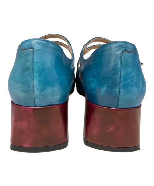 HTHREE（エイチスリー）HTHREE (エイチスリー) ストラップパンプス ブルー サイズ:38の古着・服飾アイテム