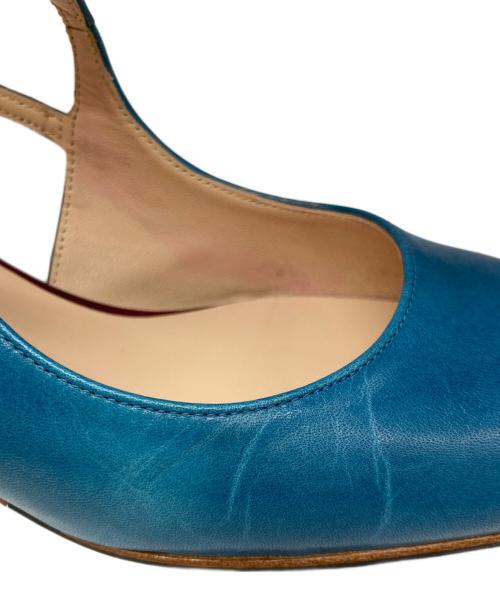 HTHREE（エイチスリー）HTHREE (エイチスリー) ストラップパンプス ブルー サイズ:38の古着・服飾アイテム