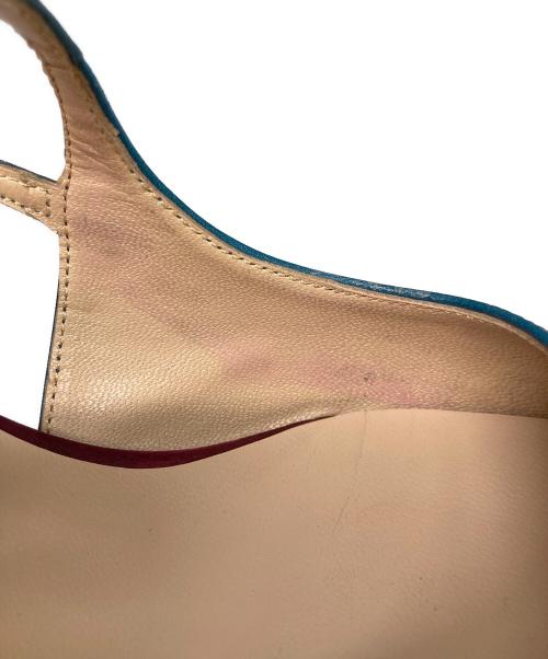 HTHREE（エイチスリー）HTHREE (エイチスリー) ストラップパンプス ブルー サイズ:38の古着・服飾アイテム