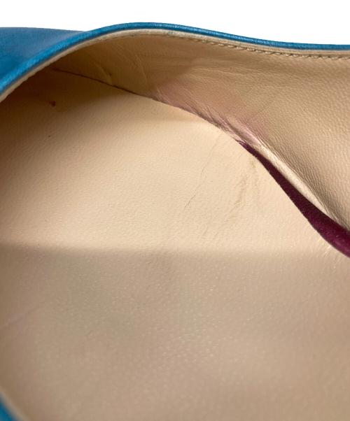 HTHREE（エイチスリー）HTHREE (エイチスリー) ストラップパンプス ブルー サイズ:38の古着・服飾アイテム