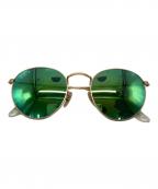 RAY-BANレイバン）の古着「ROUND FLAT LENSES サングラス」｜ゴールド