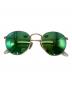 RAY-BAN（レイバン）の古着「ROUND FLAT LENSES サングラス」｜ゴールド