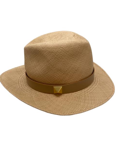 VALENTINO GARAVANI（ヴァレンティノ・ガラヴァーニ）VALENTINO GARAVANI (ヴァレンティノ・ガラヴァーニ) ストローハット ベージュの古着・服飾アイテム
