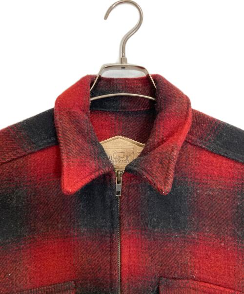 WOOLRICH（ウールリッチ）WOOLRICH (ウールリッチ) 80sジップジャケット レッド サイズ:Mの古着・服飾アイテム